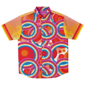 Solar Flare Short Sleeve Button Down Shirt