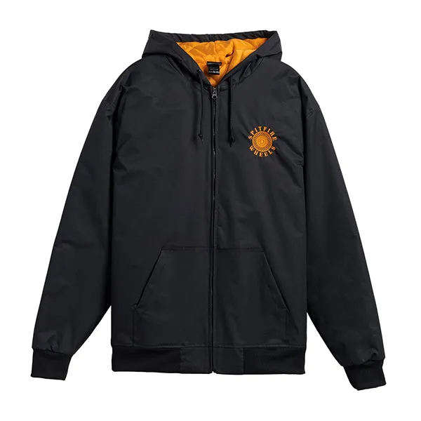 SPITFIRE OG CLASSIC NYLON HOOD JACKET BLACK/ORANGE