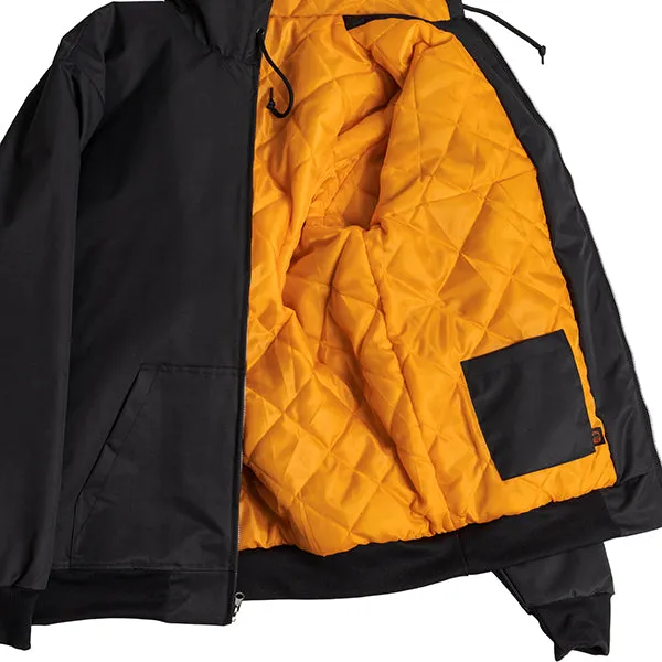 SPITFIRE OG CLASSIC NYLON HOOD JACKET BLACK/ORANGE