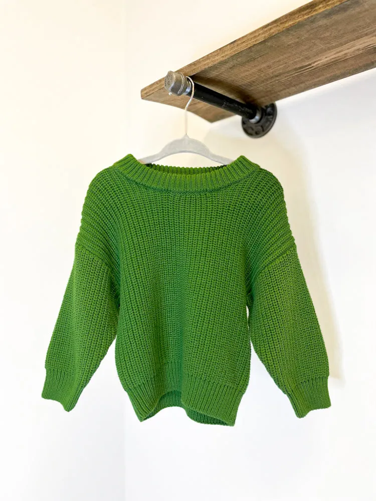 Spring Has Sprung Green Sweater