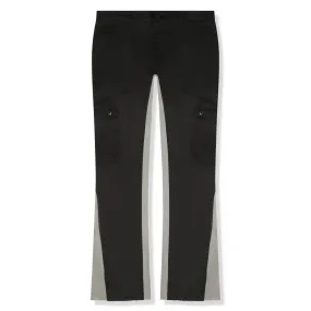 Suavo World Cargo Flare Trousers Black