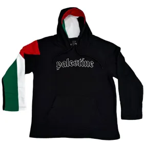 The Palestine Flag Pullover Hoodie (White Outline)