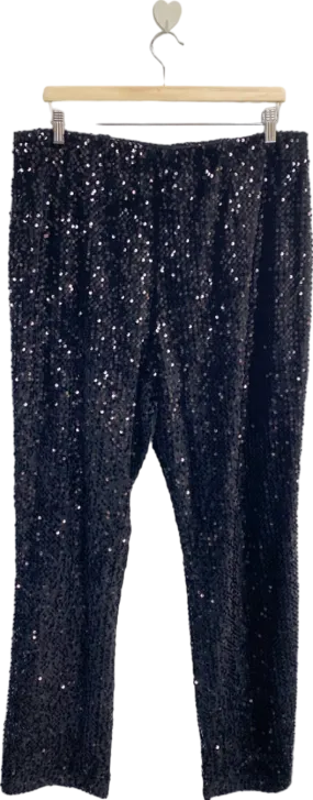 V By Very Black Sequin Leggings UK 18