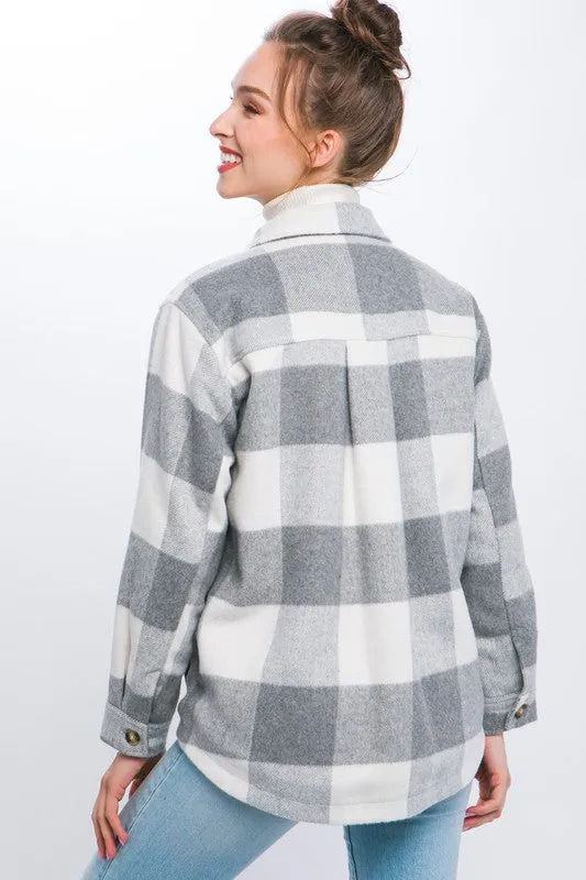 Waverly Plaid Button Down Jacket [online exclusive]