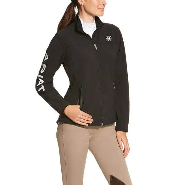 Women's Ariat NEW Team Black Softshell Jacket - Black